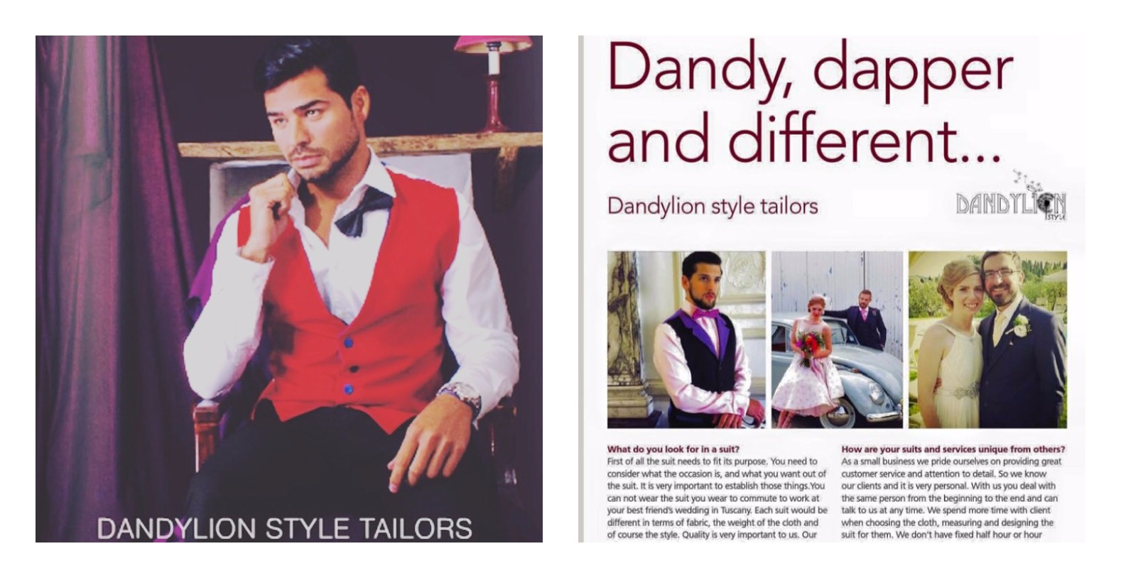 Dandylion Style Tailors – Dandy, Dapper & Different