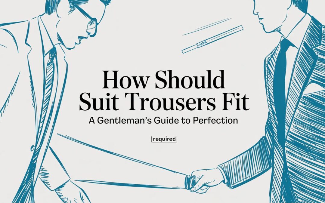 How Should Suit Trousers Fit A Gentleman’s Guide to Perfection