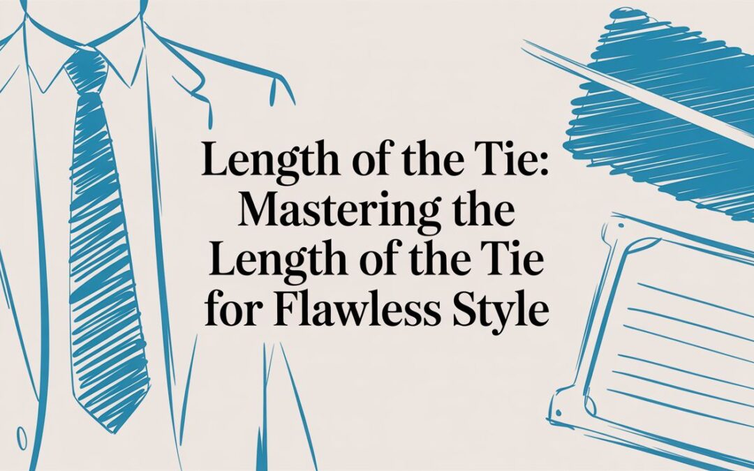 Length of the Tie: Mastering the length of the tie for flawless style