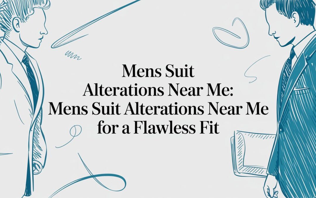 Mens Suit Alterations Near Me: Finding a Specialist for a Flawless Fit