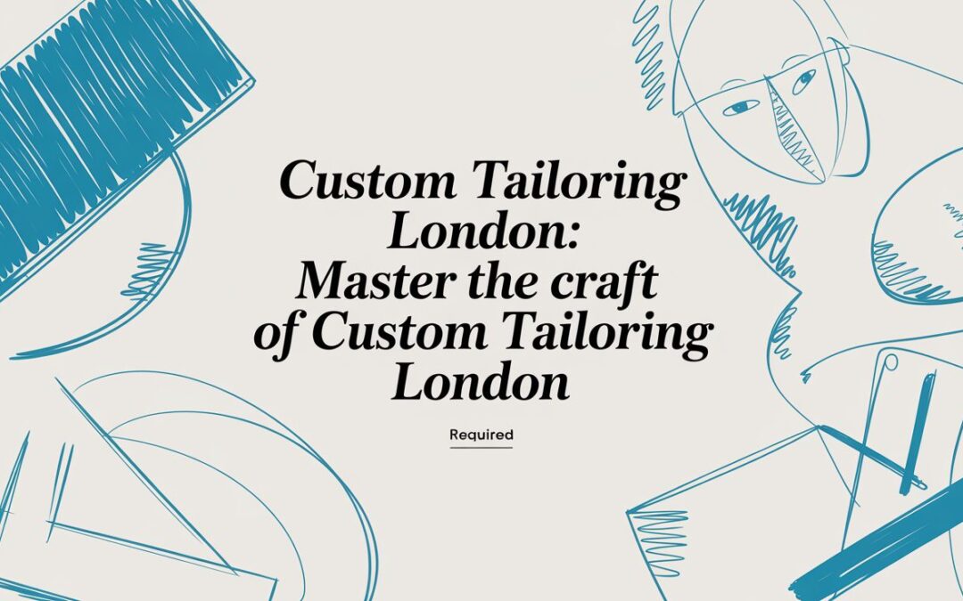Custom Tailoring London: Master the craft of custom tailoring london