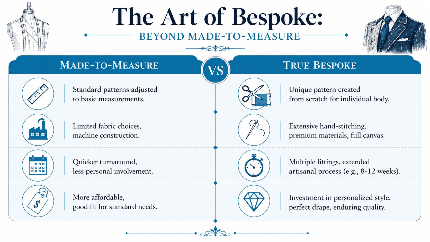 Understanding True Bespoke Tailoring