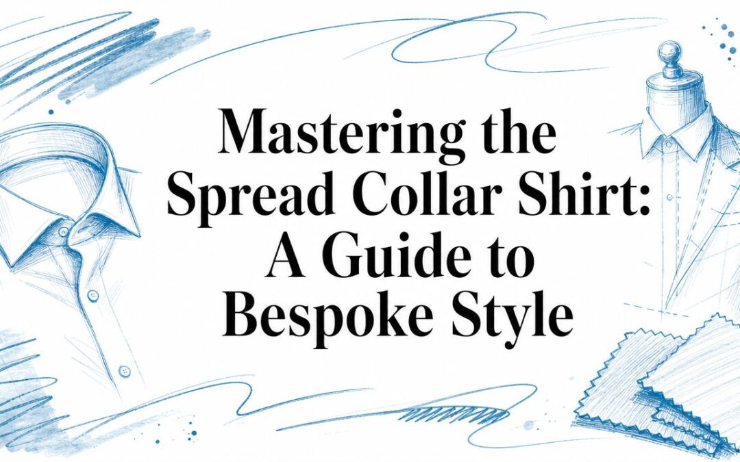 Mastering the Spread Collar Shirt: A Guide to Bespoke Style