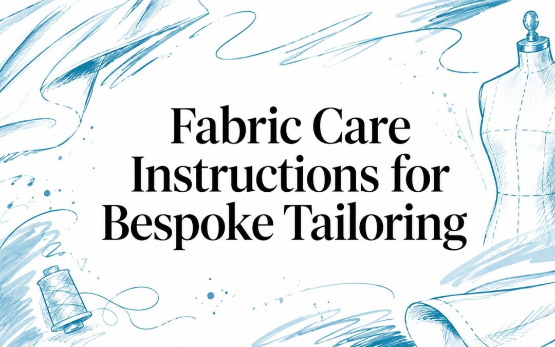 Fabric Care Instructions for Bespoke Tailoring