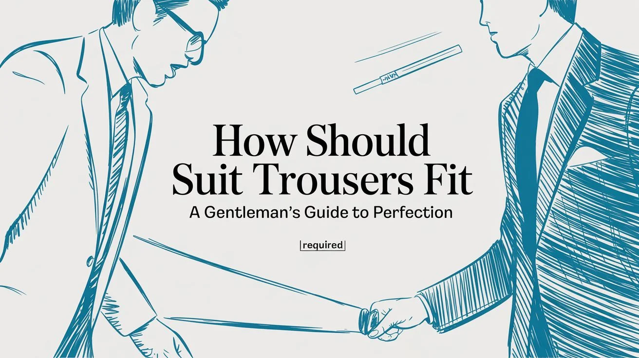 How should suit trousers fit suit fit