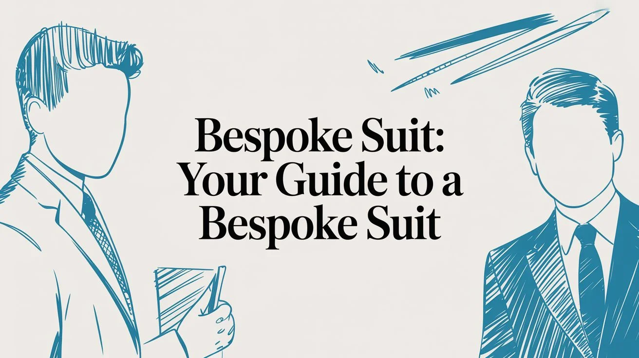 Bespoke suit suit illustration