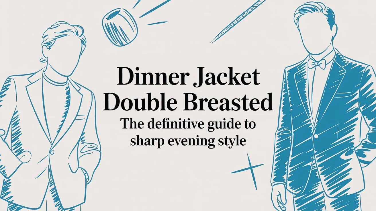 Dinner jacket double breasted evening style