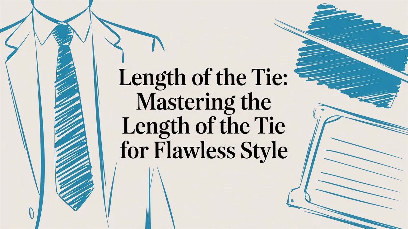 Length of the tie tie style