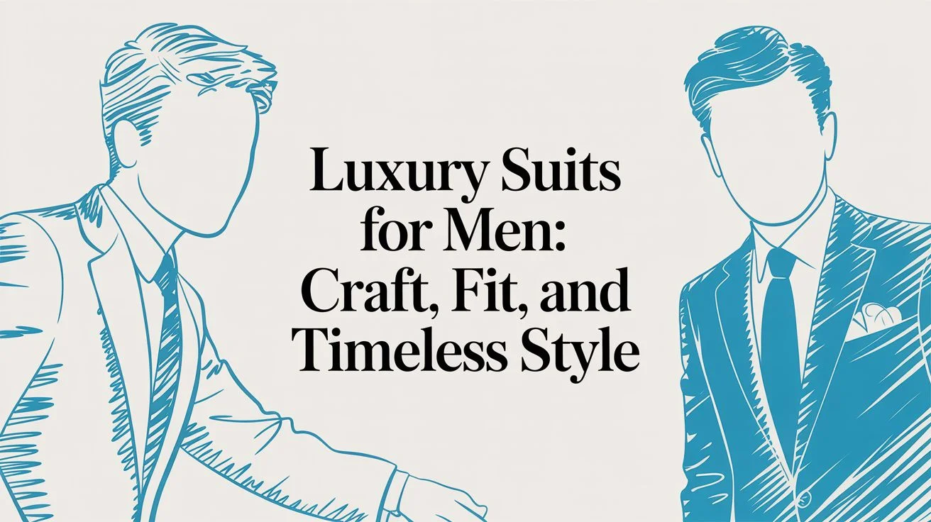 Luxury suits for men suit illustration