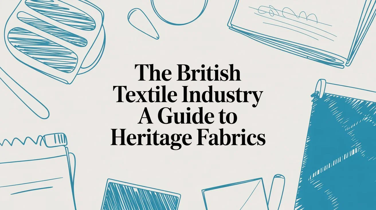 British textile industry textile illustration