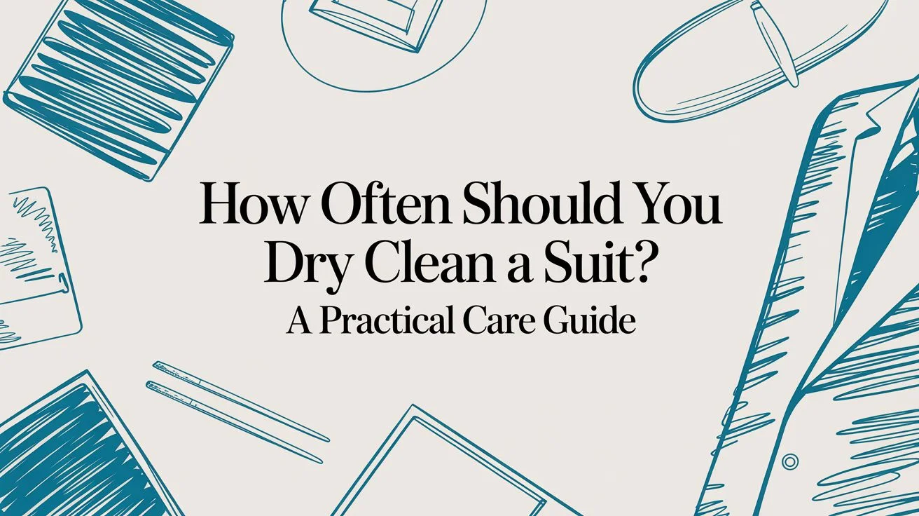 How often should you dry clean a suit suit care