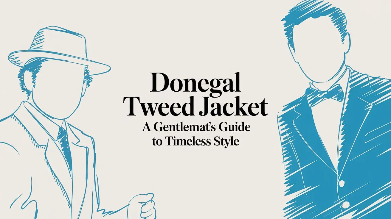 Donegal tweed jacket gentlemen fashion