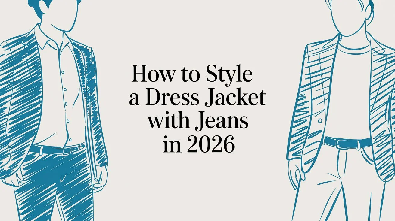 Dress jacket with jeans menswear style