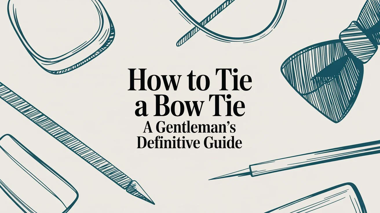 How to tie a bow tie style guide