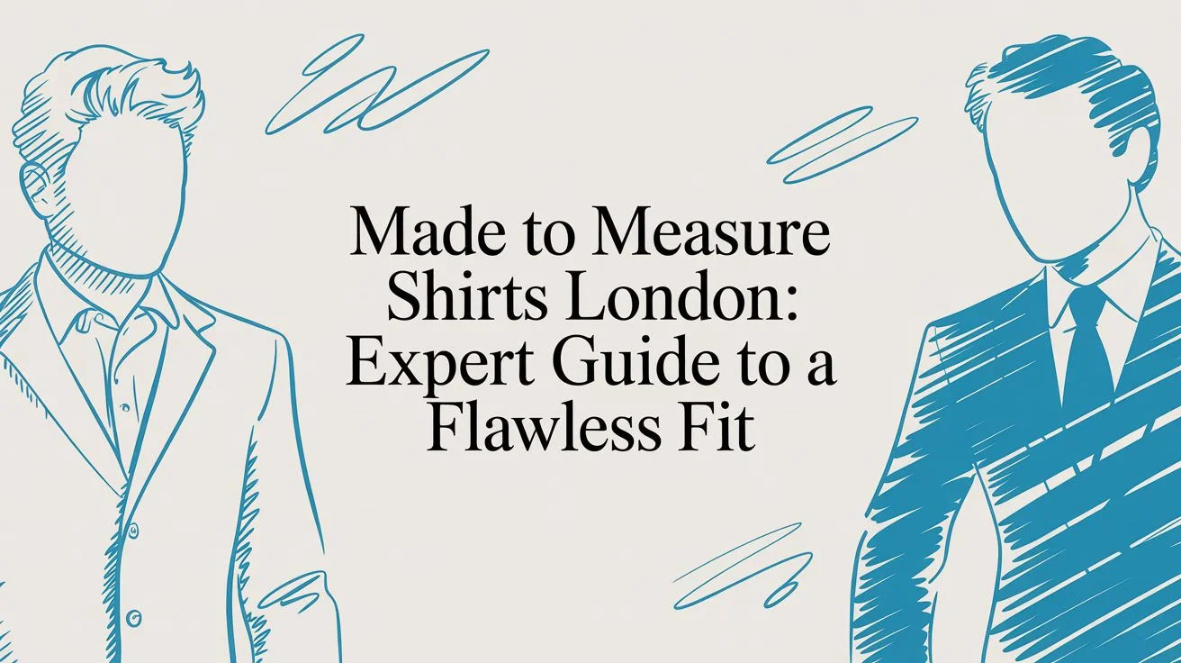 Made to measure shirts london suit illustration
