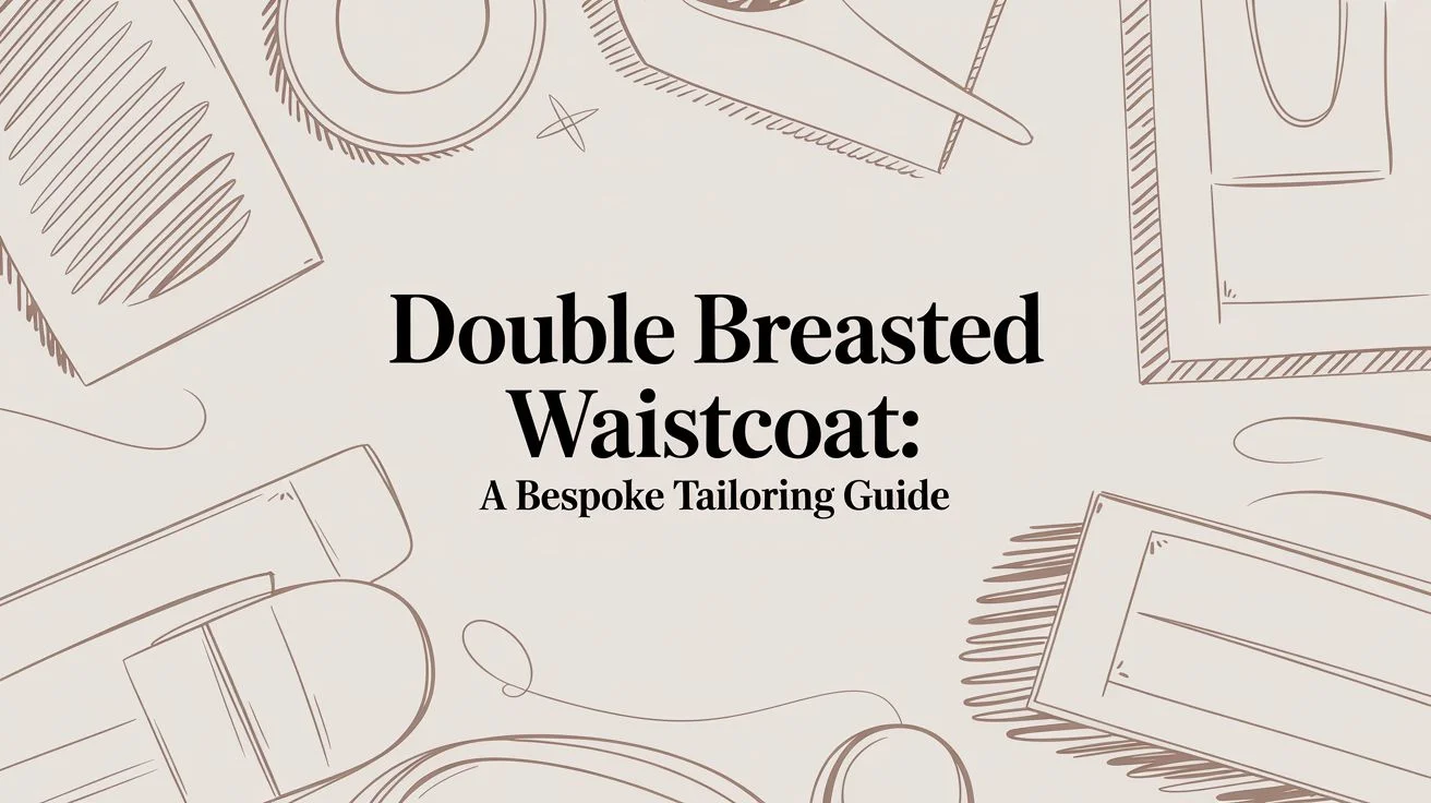 Double breasted waistcoat tailoring guide