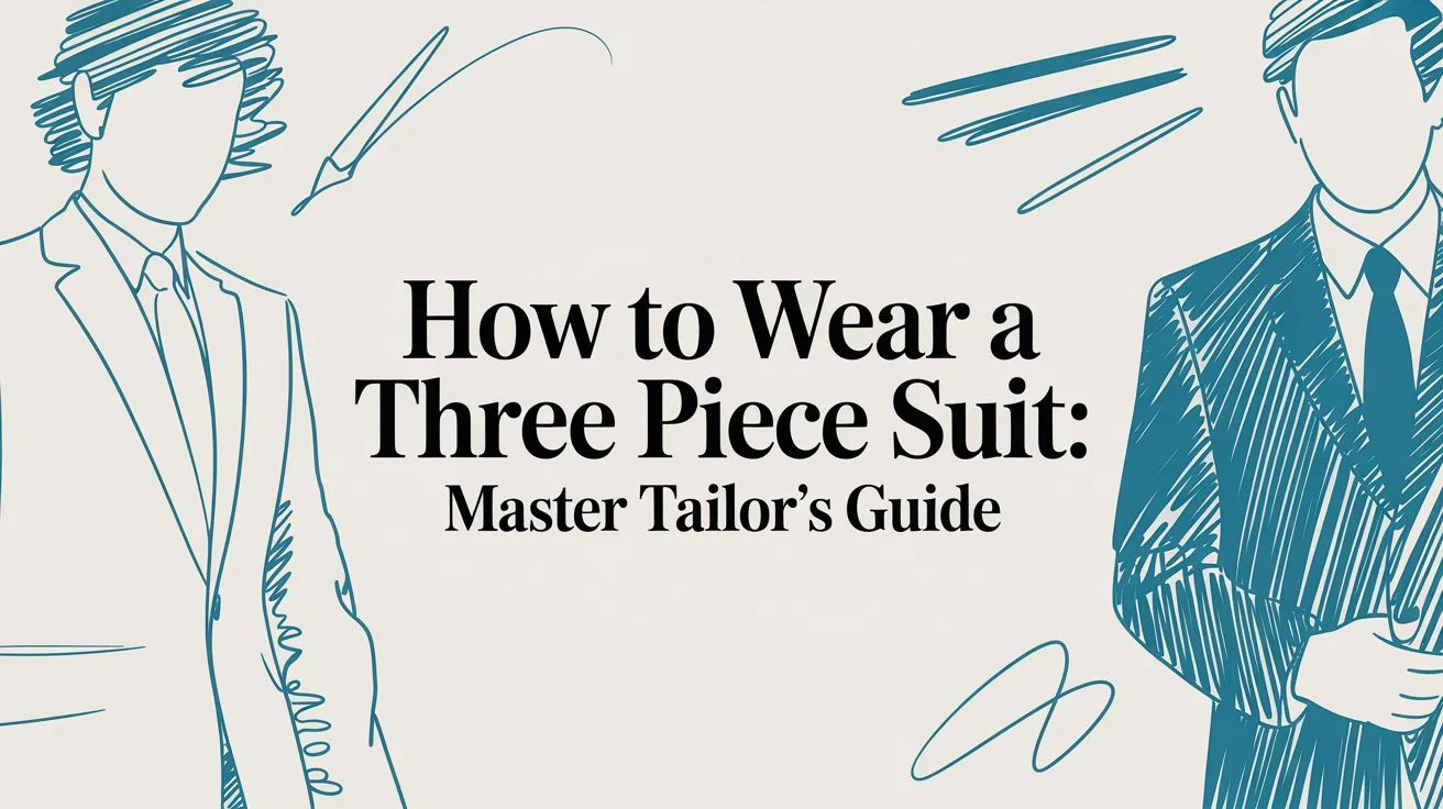 How to wear a three piece suit tailor guide