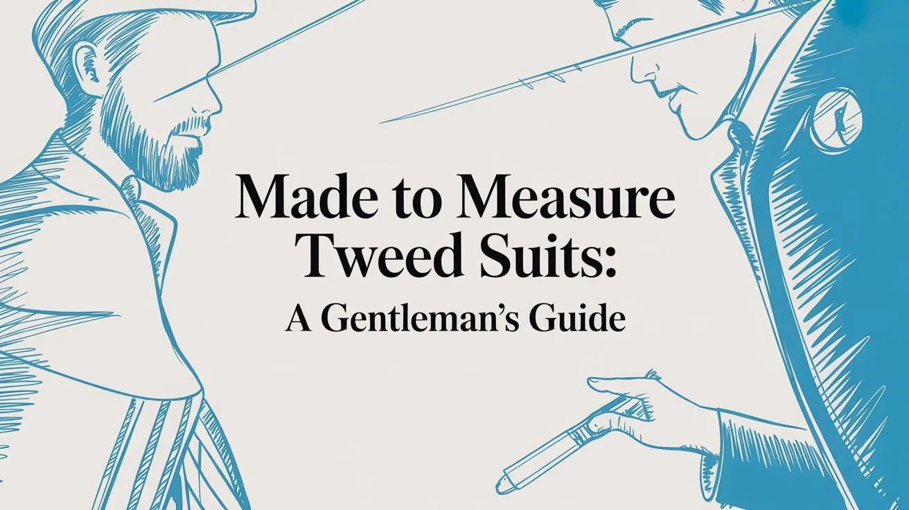 Made to measure tweed suits tailoring service