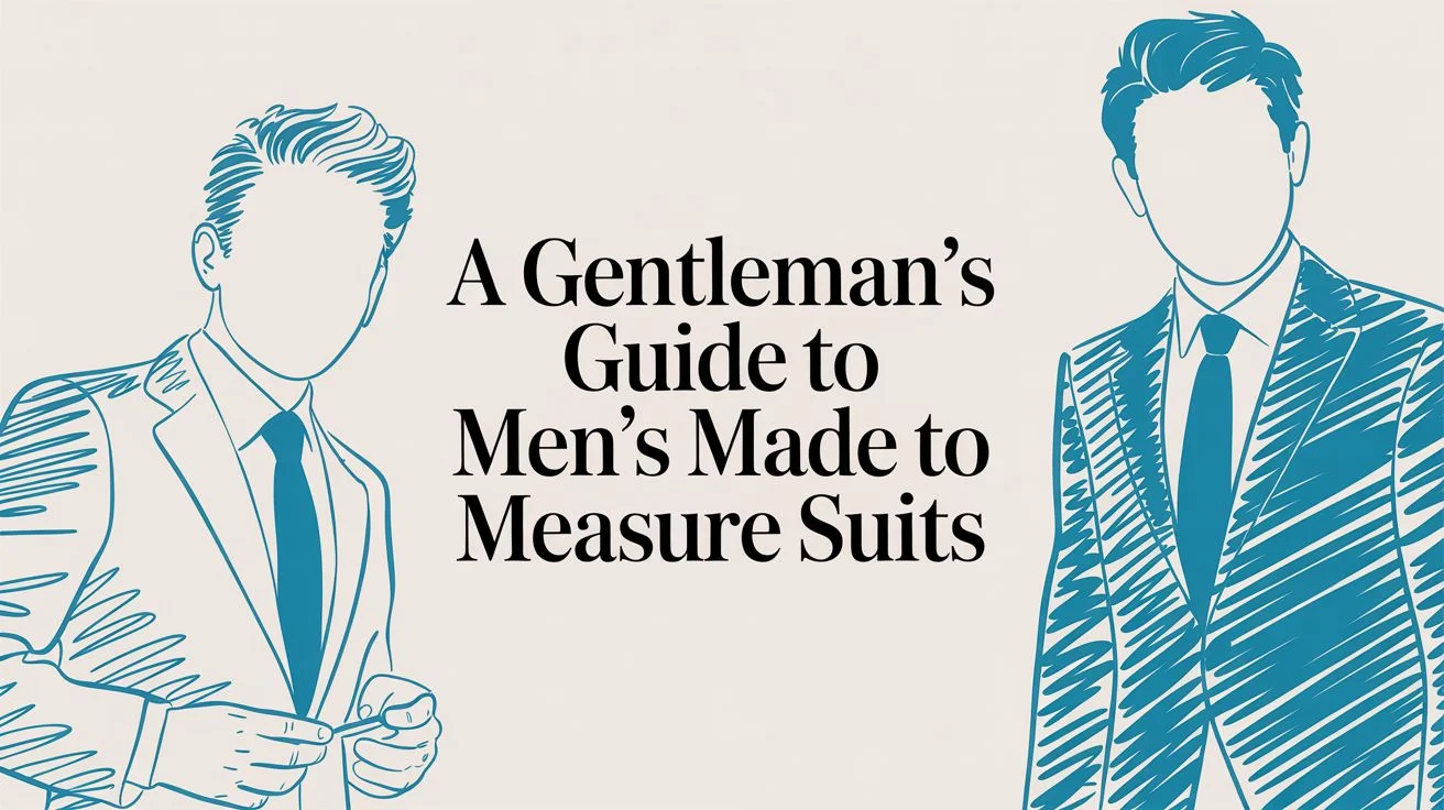 Mens made to measure suits suit illustration
