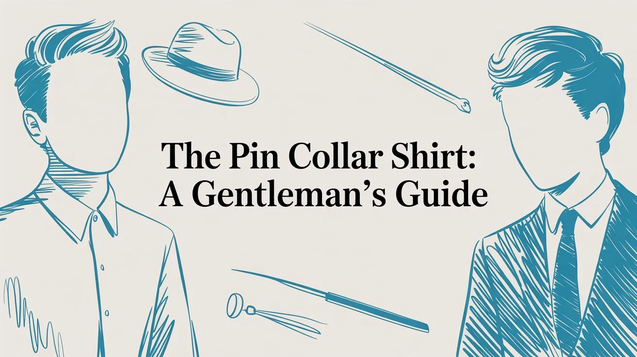 Pin collar shirt gentlemens guide