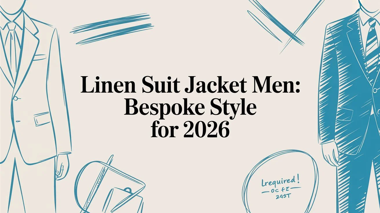 Linen suit jacket men bespoke style