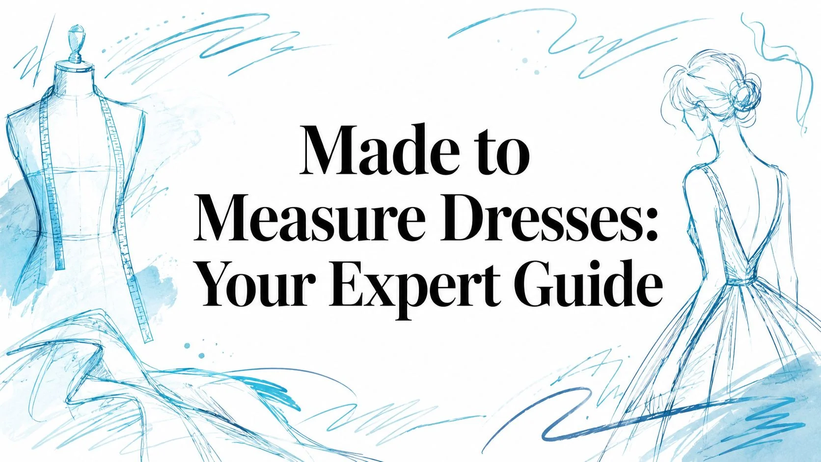 Made to measure dresses fashion illustration