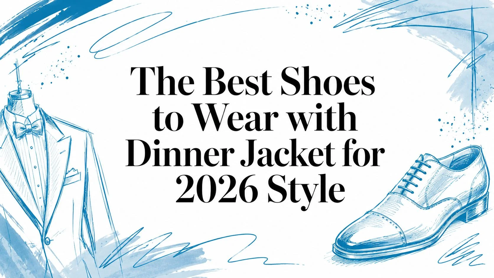Shoes to wear with dinner jacket fashion illustration
