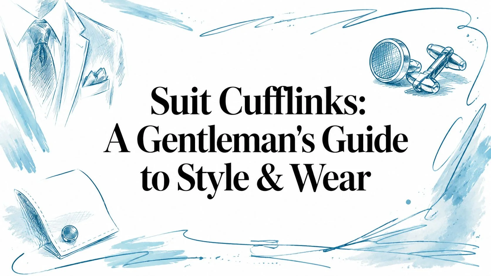 Suit cufflinks fashion guide