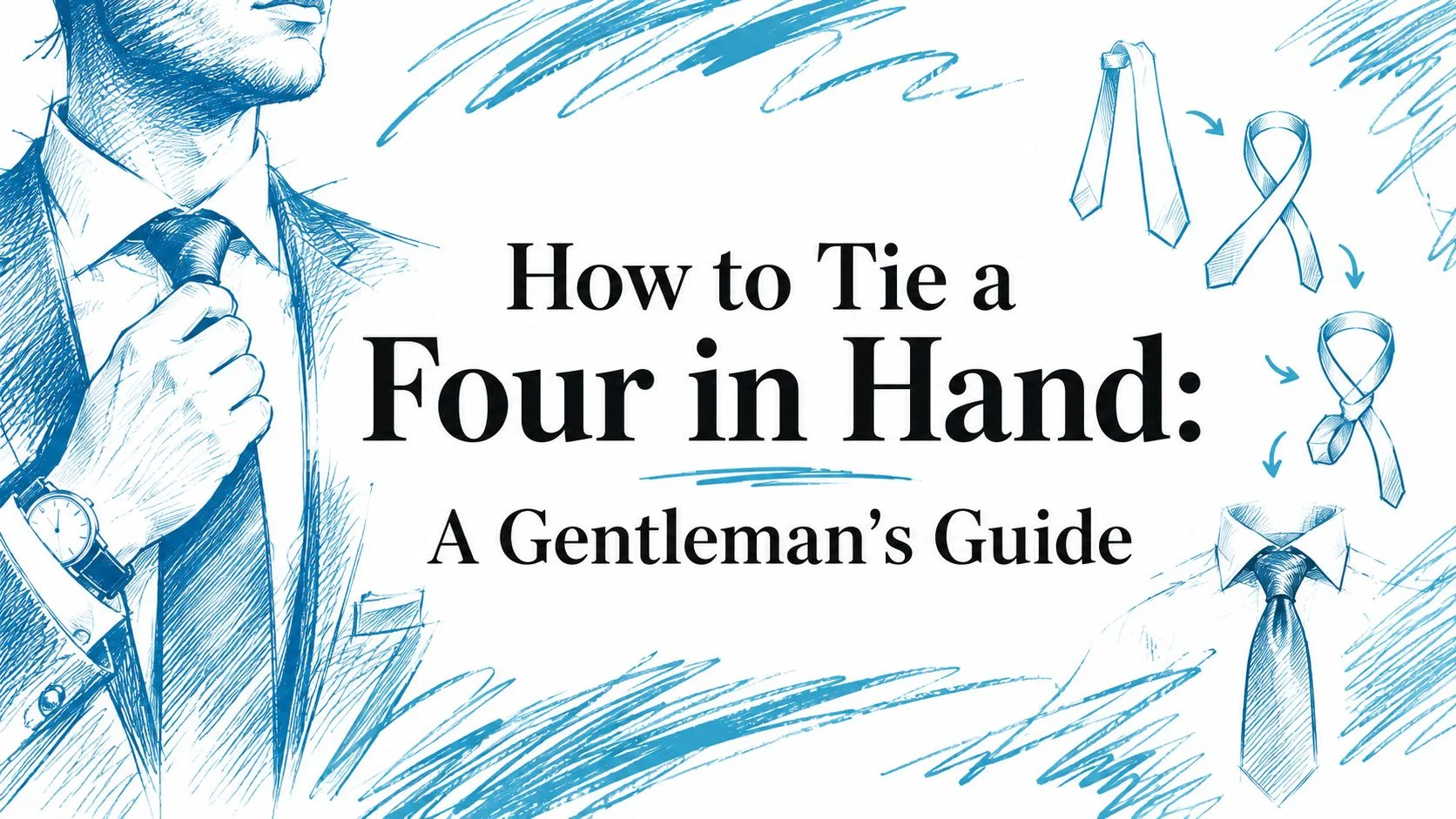 How to tie a four in hand necktie knot