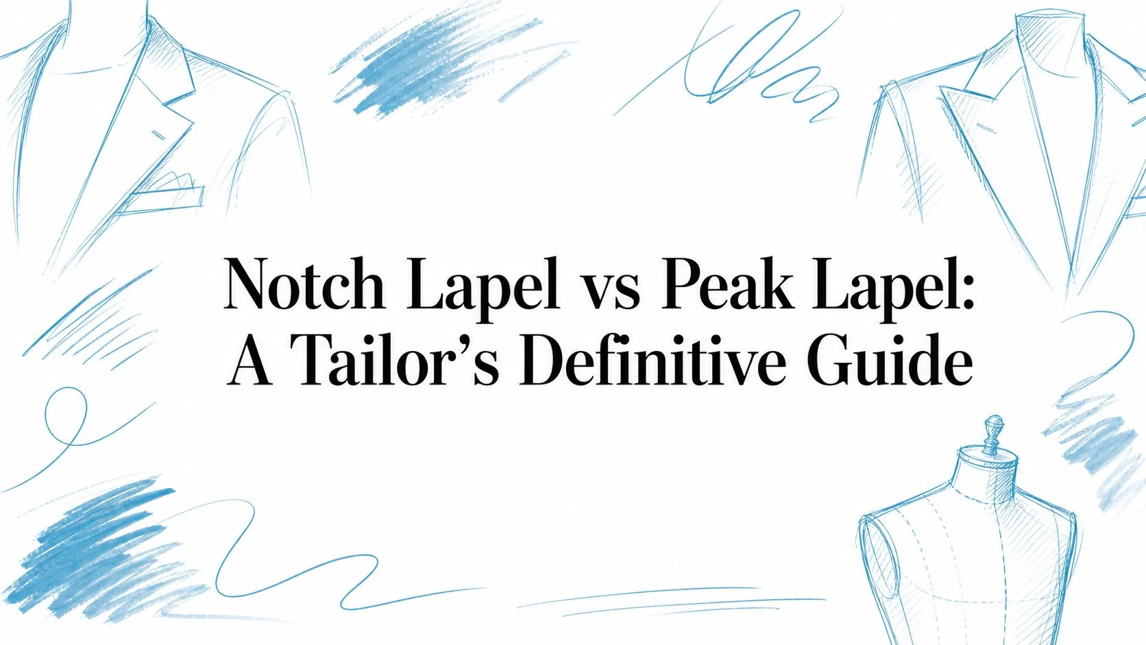 Notch lapel vs peak lapel suit comparison