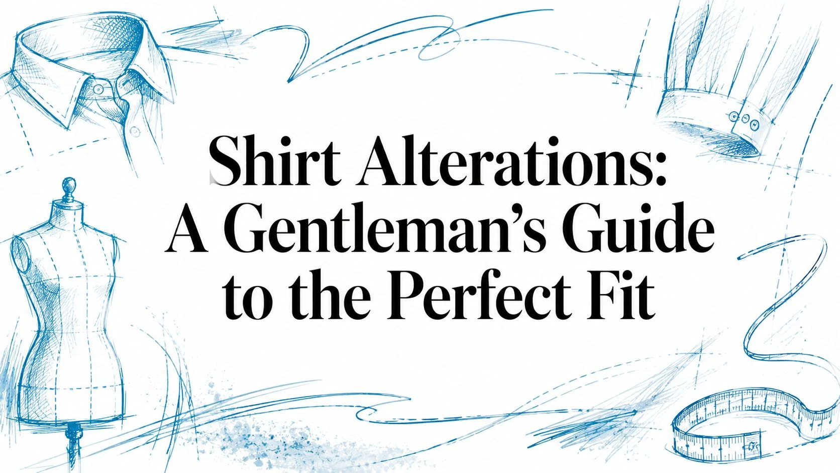 Shirt alterations sewing sketches