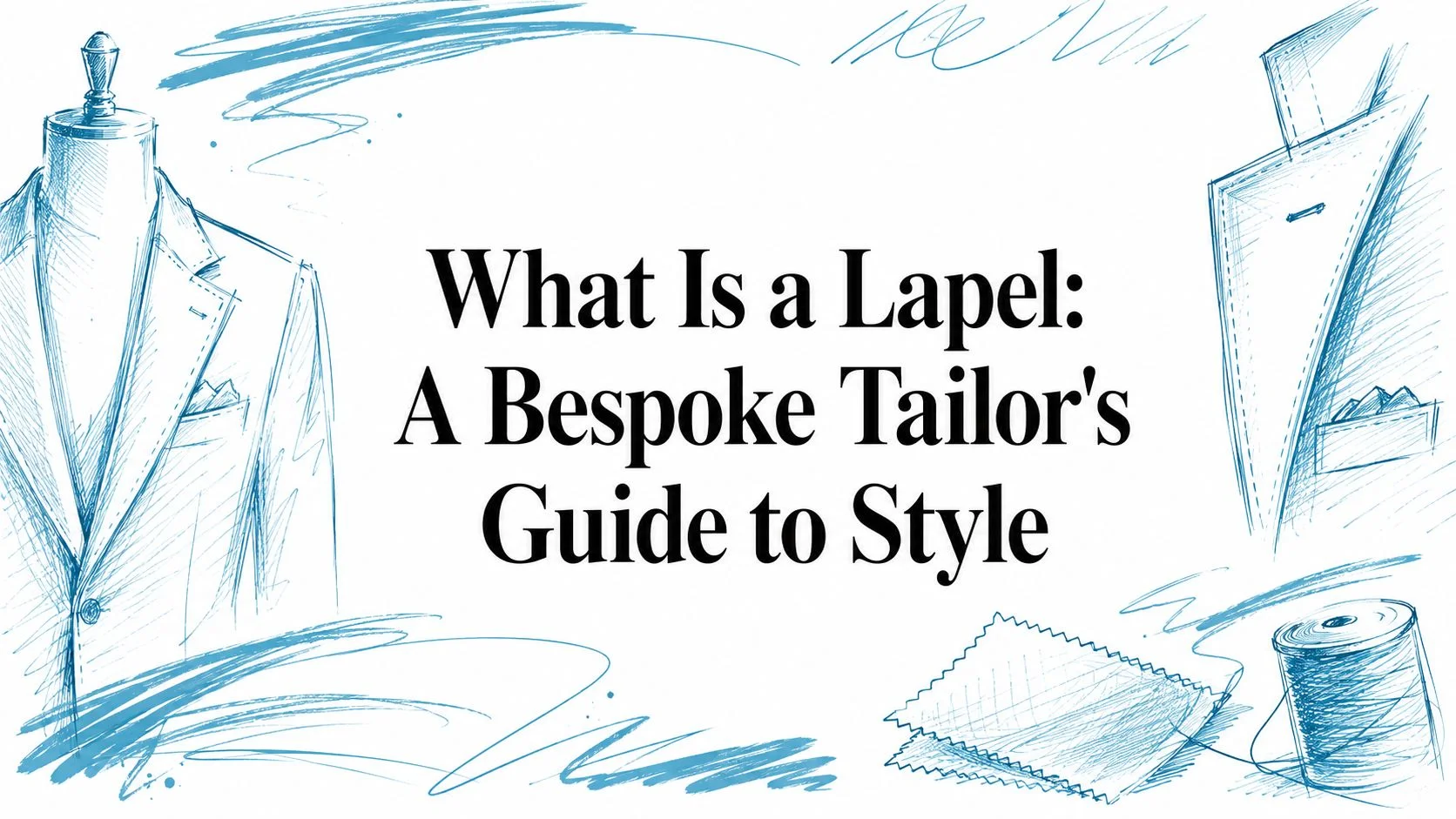 What is a lapel suit sketch